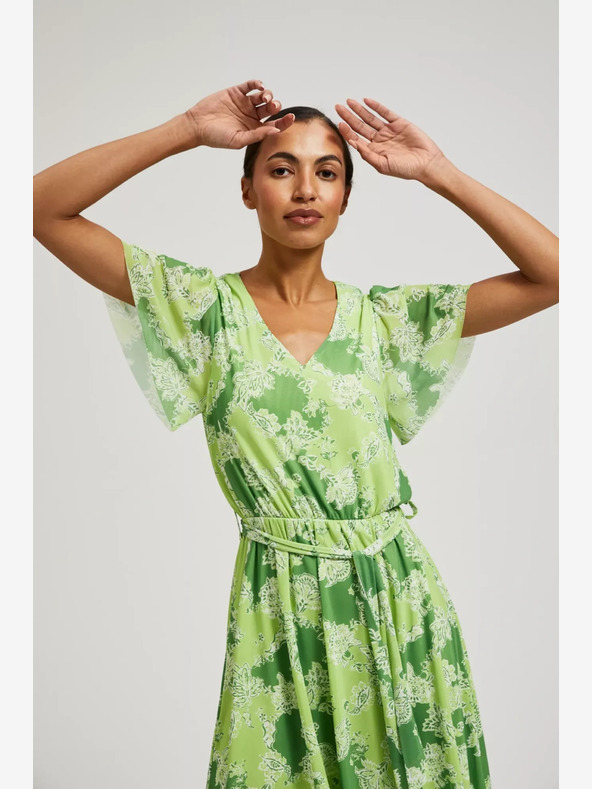 Moodo Zöld mintás Moodo ruha