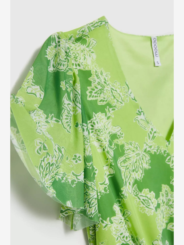 Moodo Zöld mintás Moodo ruha