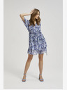 Moodo Kék mintás térdig érő ruha Moodo