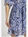 Moodo Kék mintás térdig érő ruha Moodo