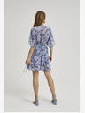 Moodo Kék mintás térdig érő ruha Moodo