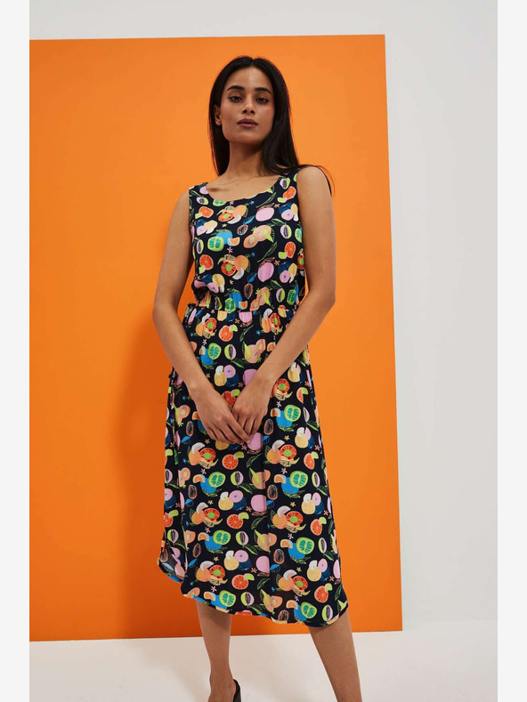 Moodo Sötétkék mintás ruha Moodo