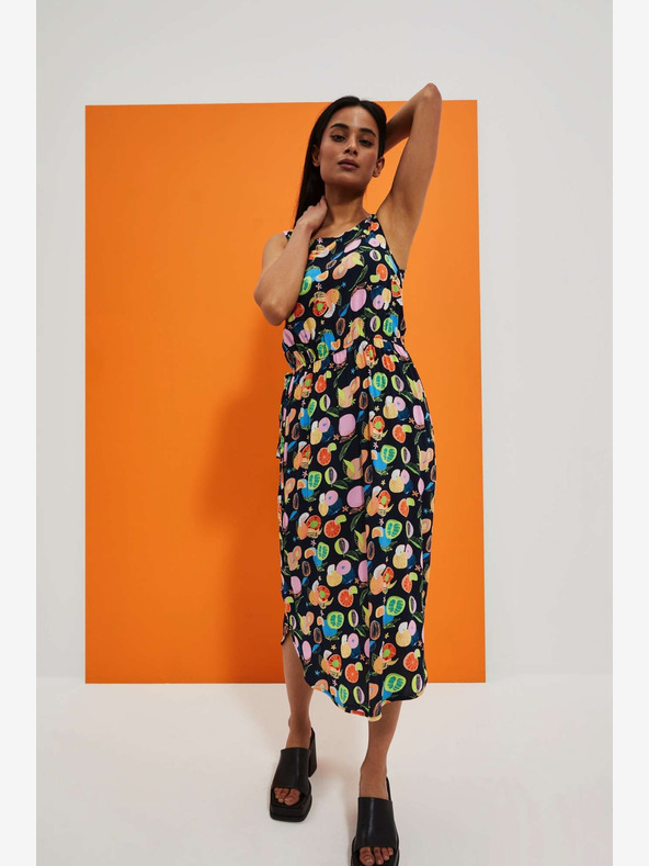 Moodo Sötétkék mintás ruha Moodo