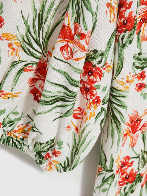 Moodo Fehér női mintás ruha Moodo