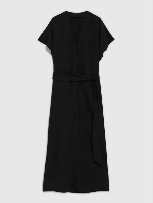 Moodo Fekete női hosszú ruha Moodo