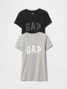GAP Pamut logós pólók GAP, 2 db