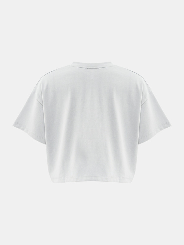 Under Armour Női póló Under Armour UA W VARSITY MIX HW SS CROP-GRY