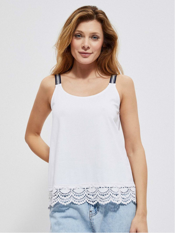 Moodo Fehér Női Tank Top Moodo
