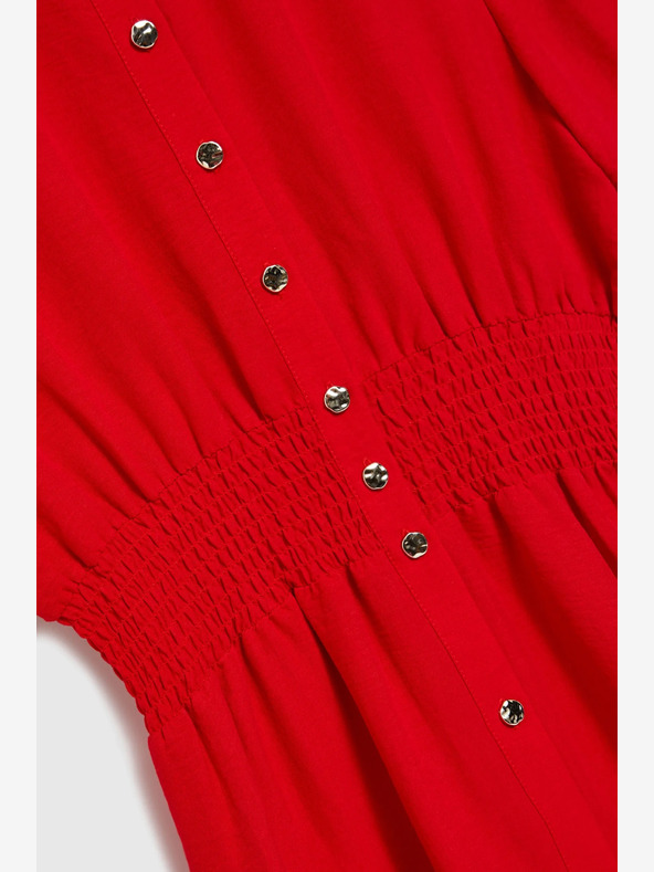 Moodo Piros női pólóruha Moodo