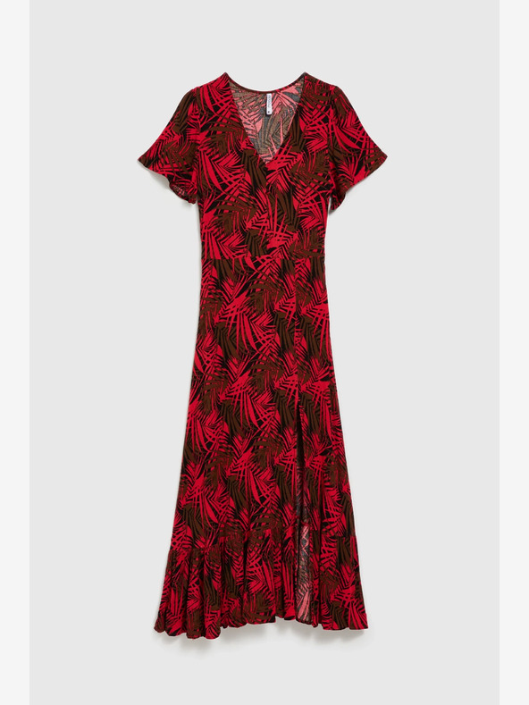 Moodo Piros V-nyakú ruha Moodo