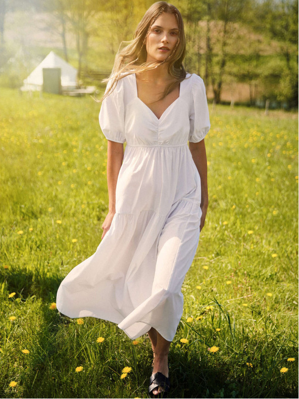 Moodo Fehér női ruha Moodo