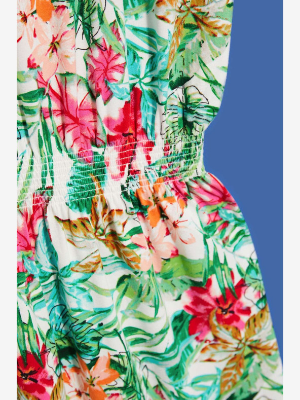 Moodo Zöld-fehér mintás ruha Moodo