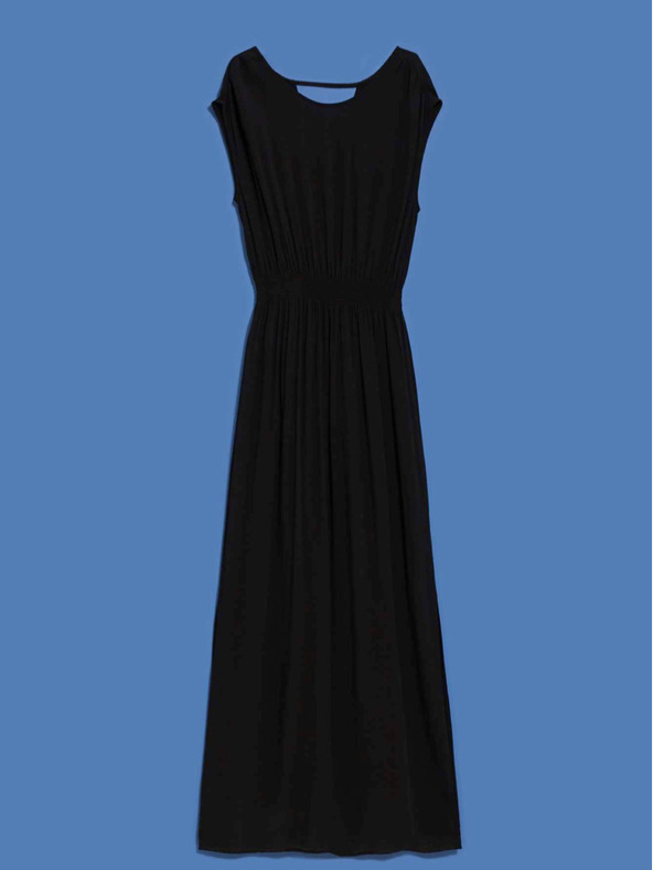 Moodo Fekete női hosszú ruha Moodo