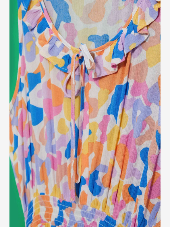 Moodo Krémszínű mintás ruha Moodo