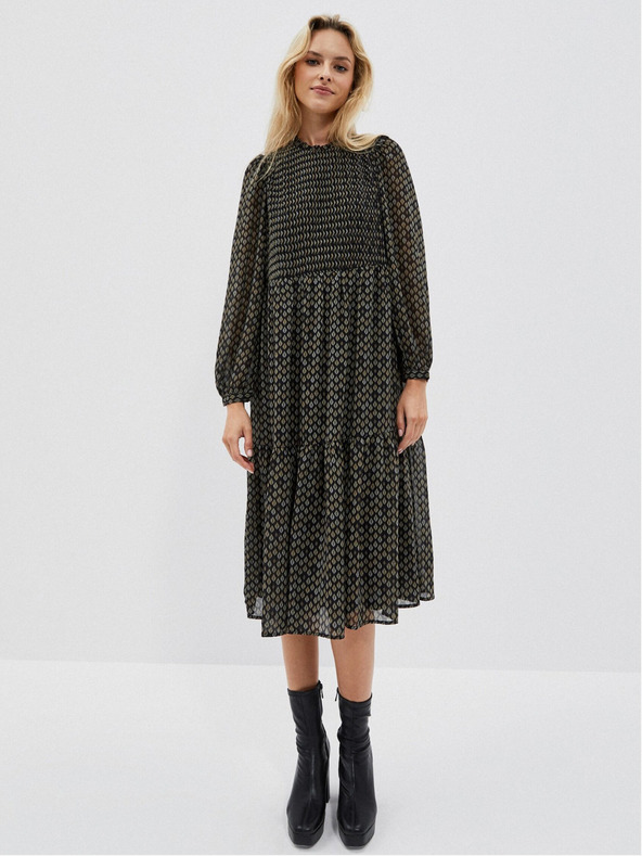 Moodo Fekete női midi ruha Moodo