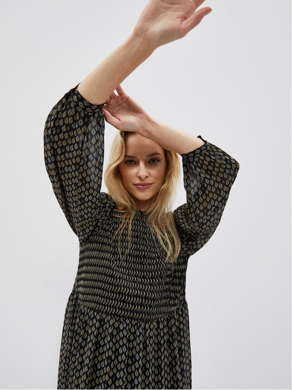 Moodo Fekete női midi ruha Moodo