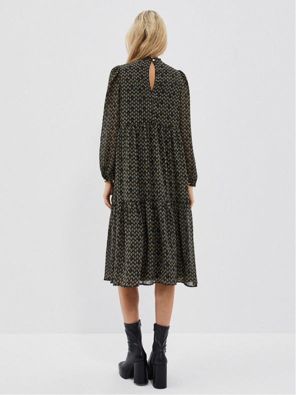 Moodo Fekete női midi ruha Moodo