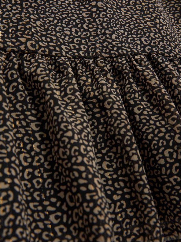 Moodo Fekete női fodros ruha Moodo