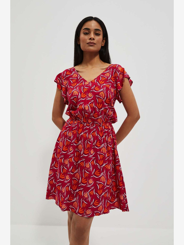 Moodo Piros mintás ruha Moodo