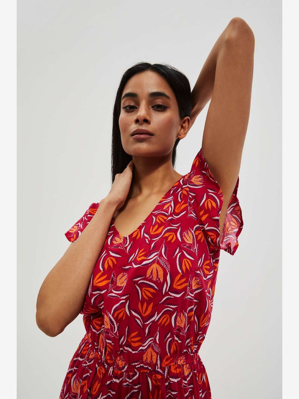 Moodo Piros mintás ruha Moodo