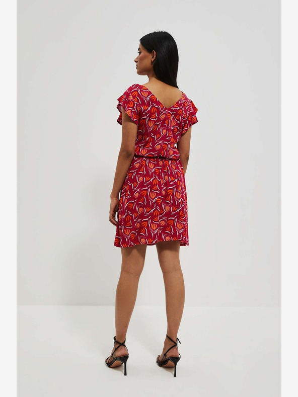 Moodo Piros mintás ruha Moodo