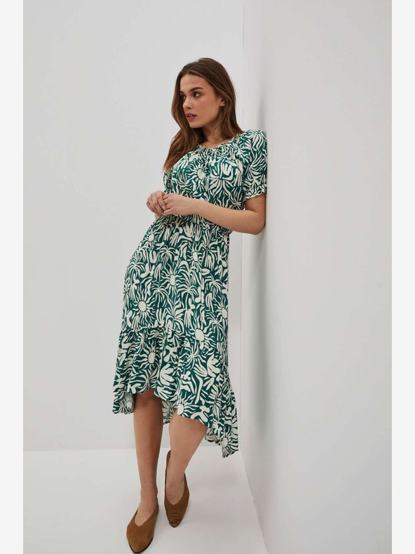 Moodo Zöld mintás Moodo ruha