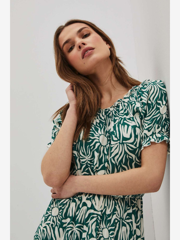 Moodo Zöld mintás Moodo ruha