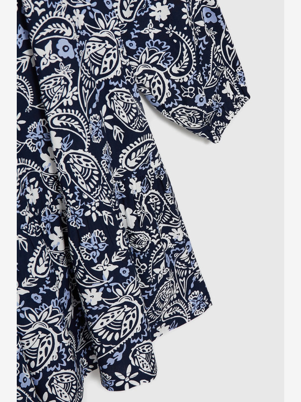 Moodo Fehér és kék női mintás ruha Moodo