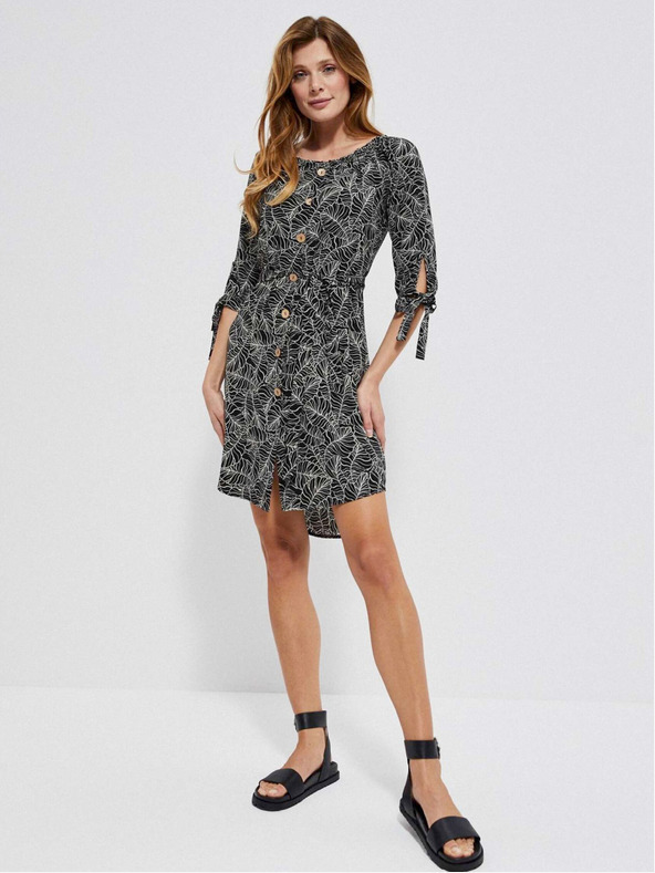 Moodo Virágmintás viskóz ingblúz Moodo