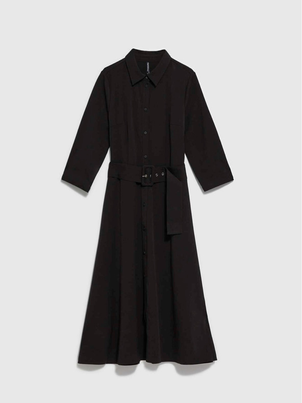 Moodo Fekete női midi ruha Moodo