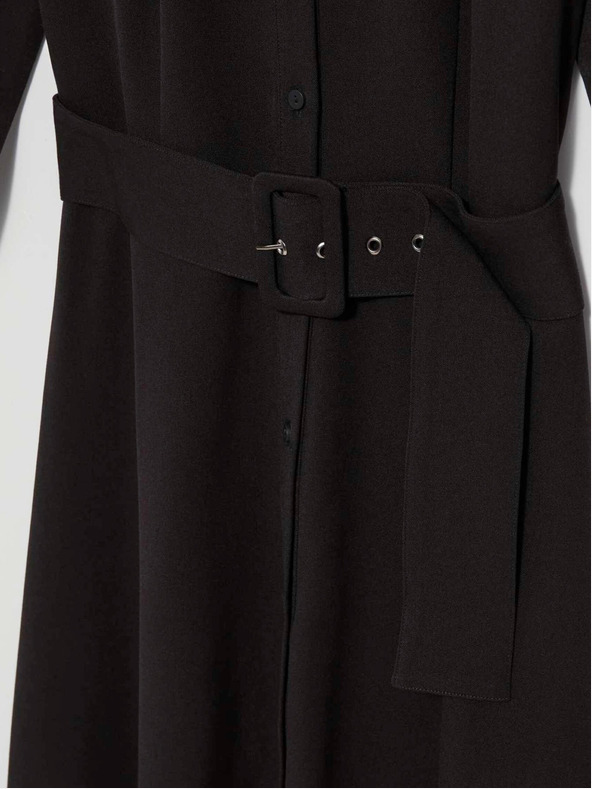 Moodo Fekete női midi ruha Moodo