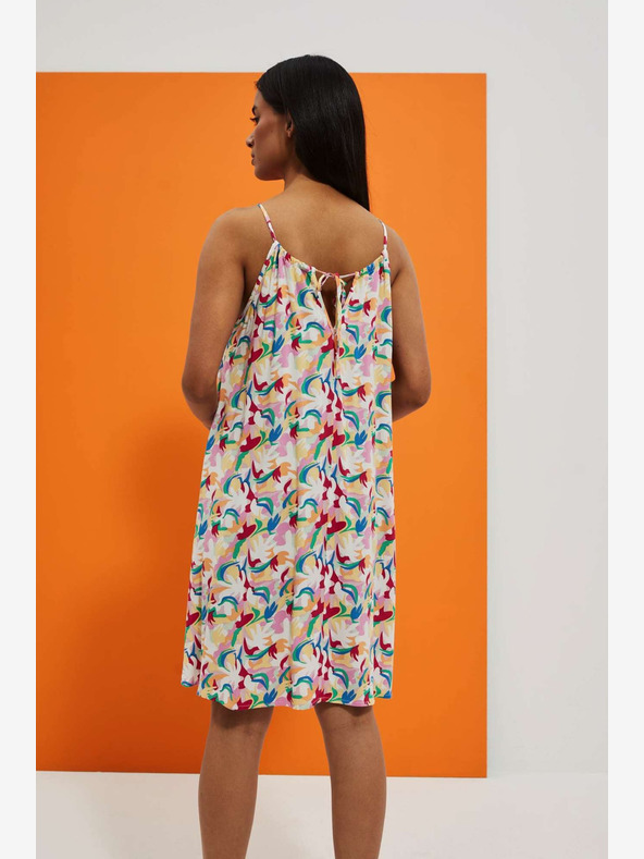 Moodo Mintás pánt nélküli nyári ruha Moodo