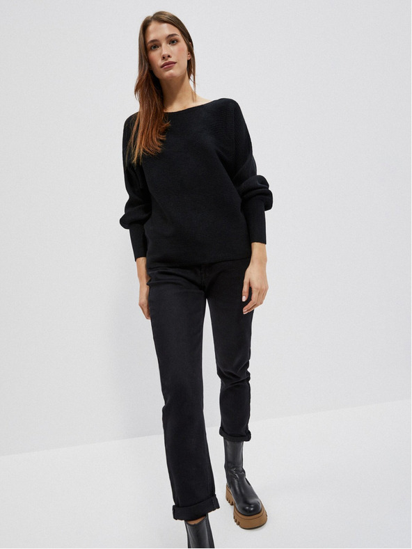 Moodo Fekete női pulóver Moodo