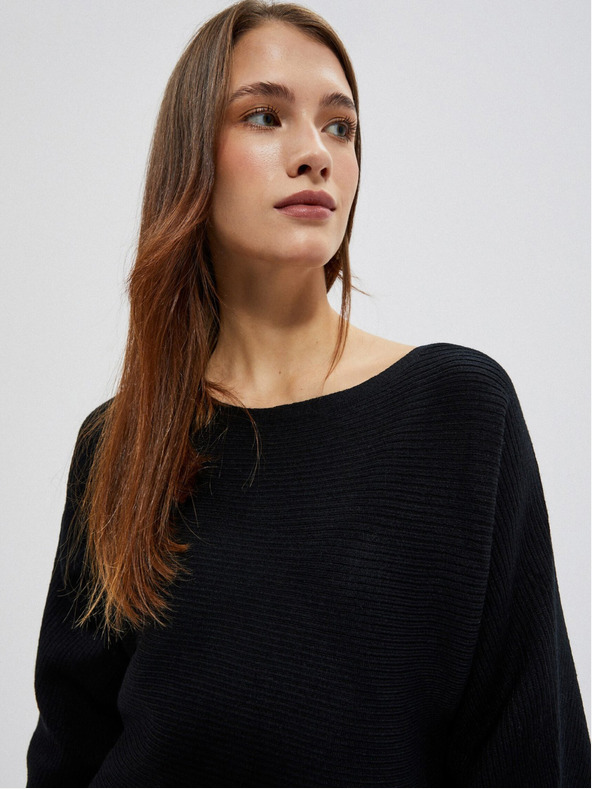 Moodo Fekete női pulóver Moodo