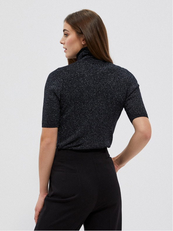 Moodo Fekete női garbó fémszállal Moodo