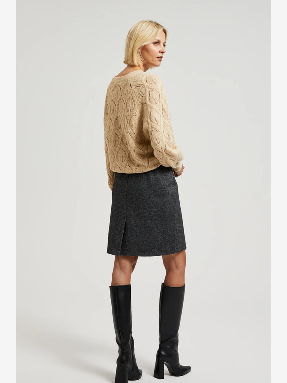 Moodo Moodo Bézs női pulóver