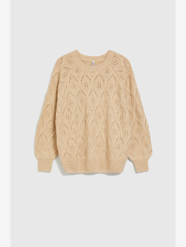 Moodo Moodo Bézs női pulóver