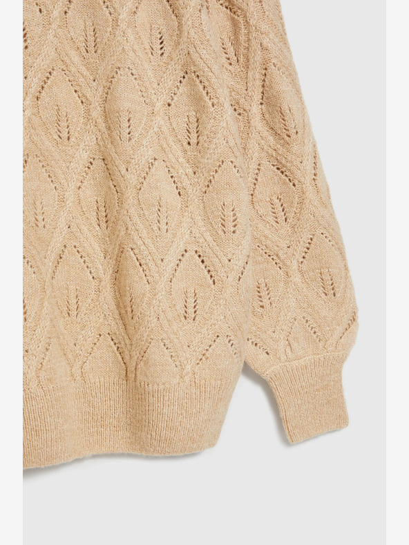 Moodo Moodo Bézs női pulóver