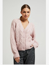 Moodo Világos rózsaszín női kardigán Moodo