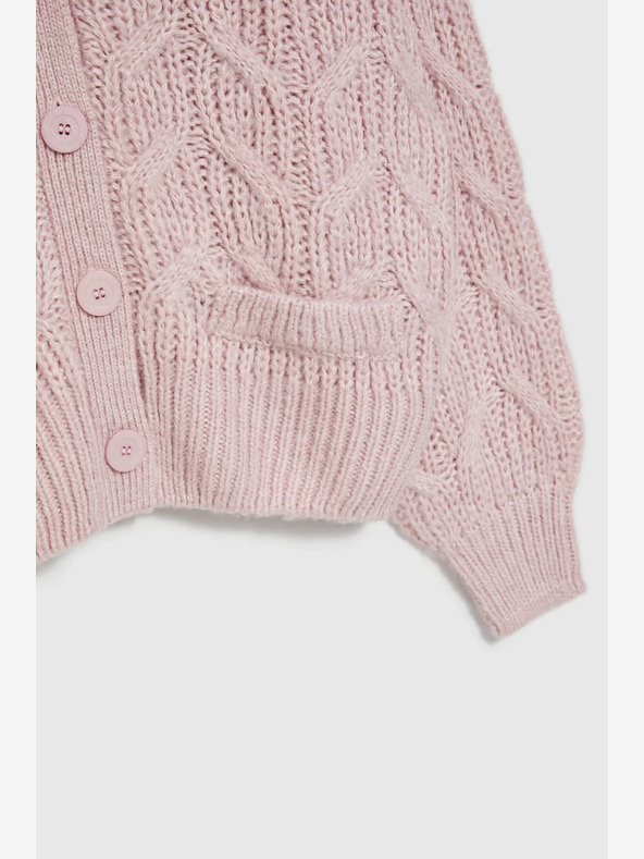 Moodo Világos rózsaszín női kardigán Moodo