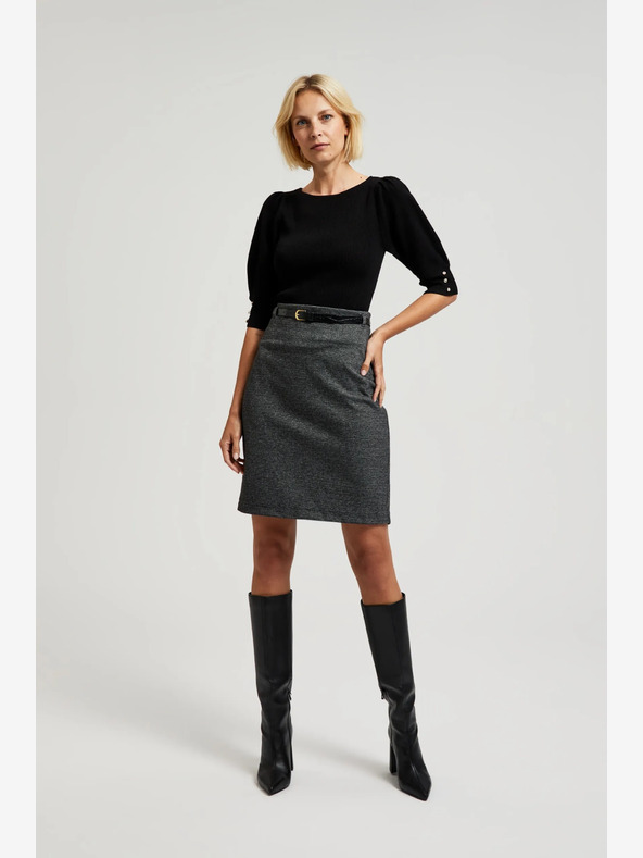 Moodo Fekete női pulóver Moodo