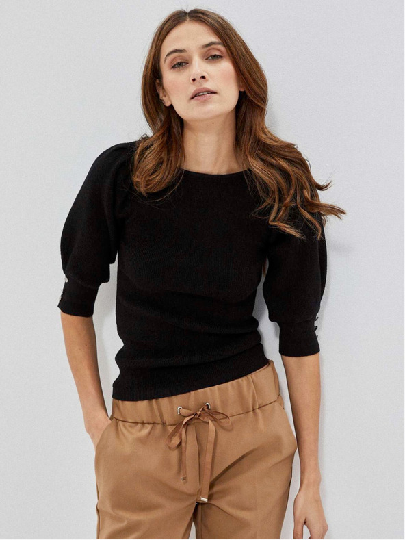 Moodo Fekete női pulóver Moodo