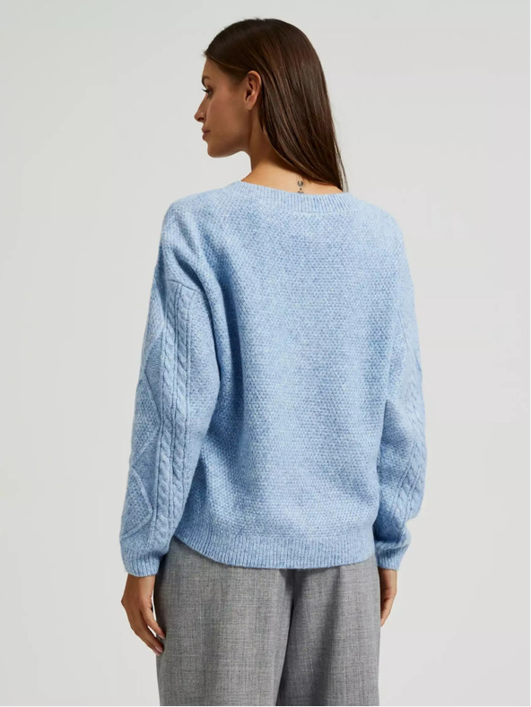 Moodo Kék, V-nyakú kardigán Moodo