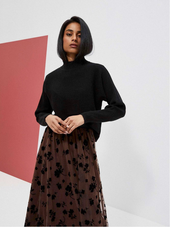 Moodo Fekete női pulóver Moodo