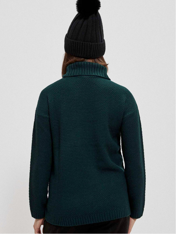 Moodo Sötétzöld női pulóver Moodo