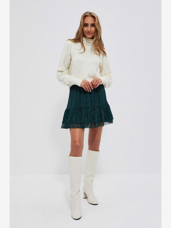 Moodo Krémszínű női pulóver Moodo