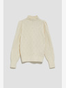 Moodo Krémszínű női pulóver Moodo