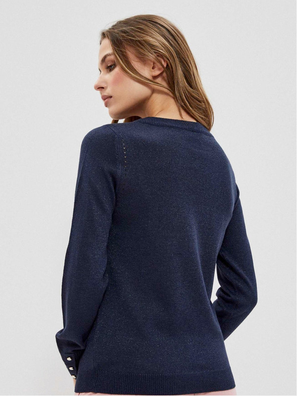 Moodo Sötétkék női pulóver Moodo