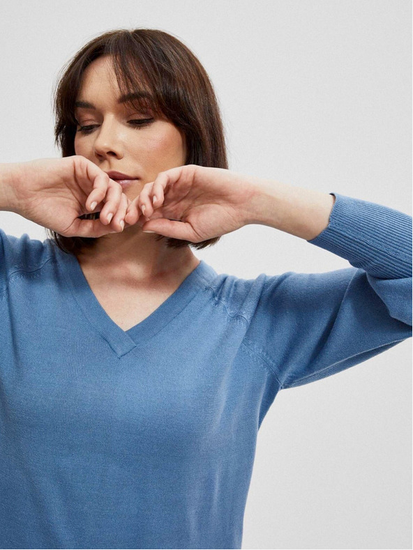 Moodo Kék női pulóver Moodo