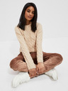 Moodo Moodo Bézs női pulóver